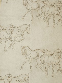 Портьерная ткань Horses col.1 (лошади)