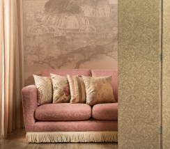 Розовая жаккардовая ткань Brunello col.29