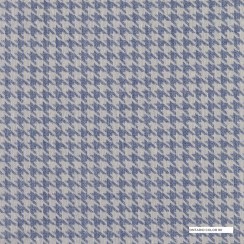 Синяя ткань с геометрическим рисунком Ontario 90
